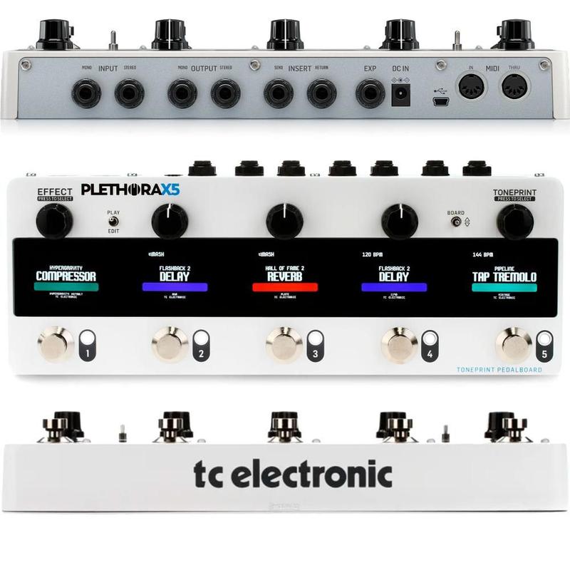 Pedaleira de Efeitos Tc Electronic Plethora x5 com 5 Blocos